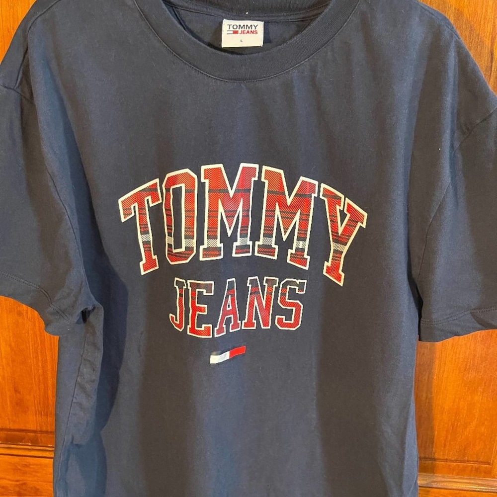 Vintage 90s Y2K Tommy Hilfiger Tommy Jeans Logo T Shirt EVC sz  L